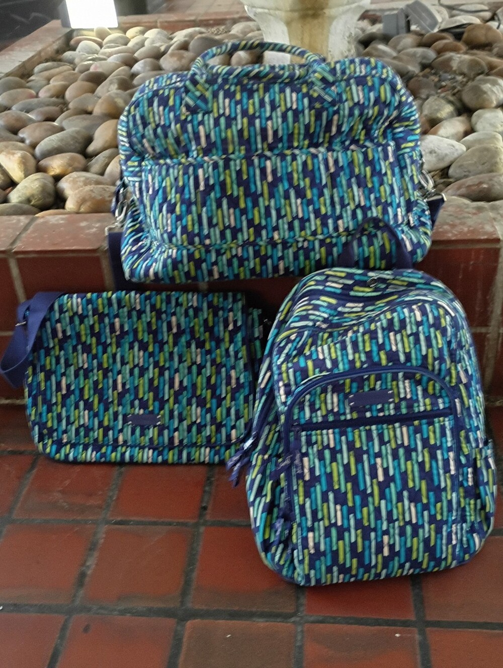 Vera Bradley Trio Katalina Showers Luggage Bundle